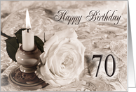 70th Birthday Traditional card