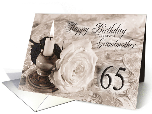 Grandmother 65th Birthday Traditional card (756838)