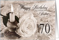 Sister 70th Birthday Traditional card