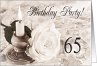 65th Birthday Party Traditional card