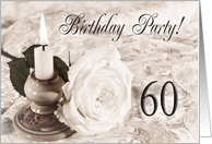 60th Birthday Party Traditional card