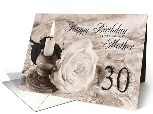 Mother 30th Birthday Traditional card (765267)