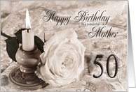 Mother 50th Birthday Traditional card