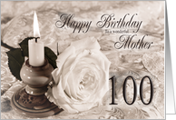 Mother 100th Birthday Traditional card