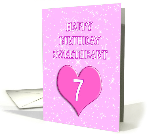 7th Birthday for Sweetheart card (768716)