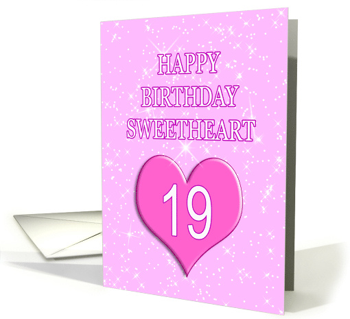 19th Birthday for Sweetheart card (768758)