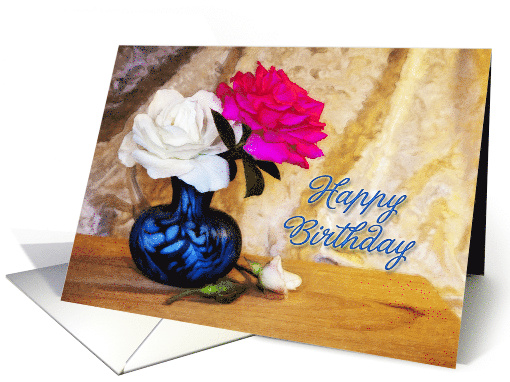 Happy Birthday Roses card (821199)