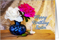Sister Birthday Roses card