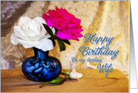 Darling Wife Birthday Roses card