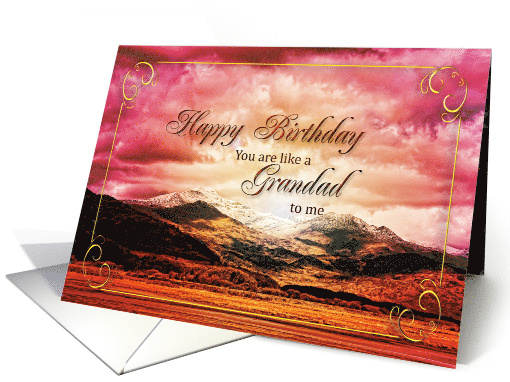 Like a Grandad Birthday Sunset card (822258)