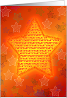 Bright star invitation card