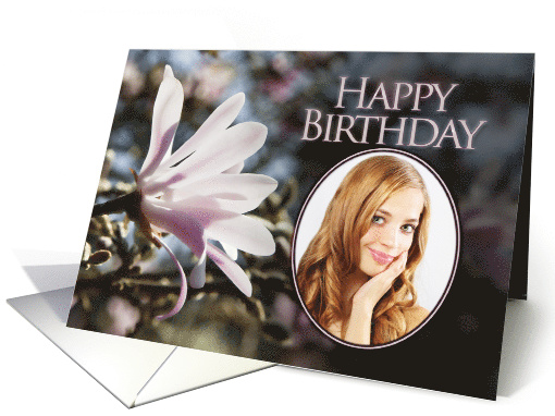 Add a Picture Magnolia Birthday card (851026)