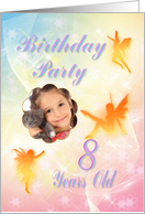 8th Birthday Party Invitation Fairies card