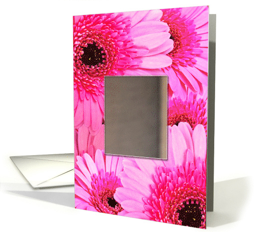 Add a Picture Pink Daisy Birthday card (853118)