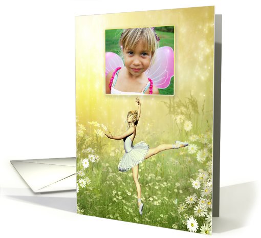 Flower Ballerina Birthday card (858670)