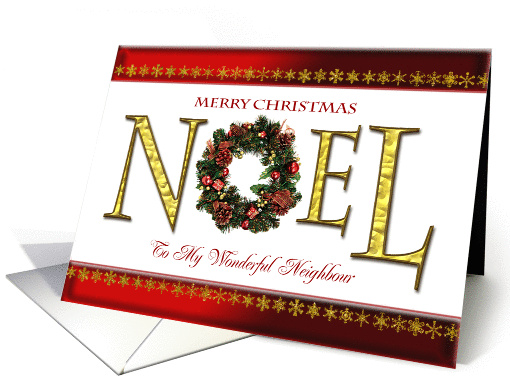 For Neighbour, an elegant Christmas card (863852)