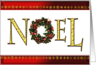 Noel, an elegant Christmas card
