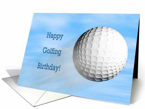 Golfing birthday card (864055)