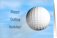 Golfing birthday card