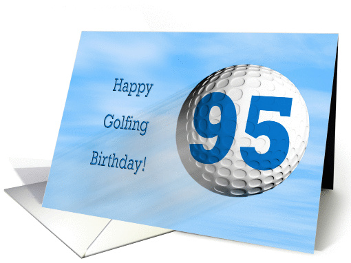 Age 95, Golfing birthday card. card (864195)
