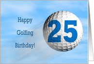 Age 26, Golfing birthday card. card
