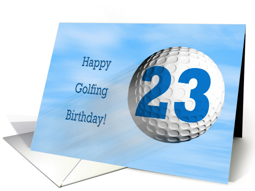 Age 23, Golfing birthday card. card (864608)