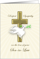 Son-in-law Sympathy Golden Cross card