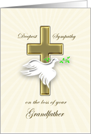 Grandfather Sympathy Golden Cross card