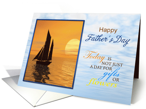 Father's Day Yatch in the Sunset card (919024)