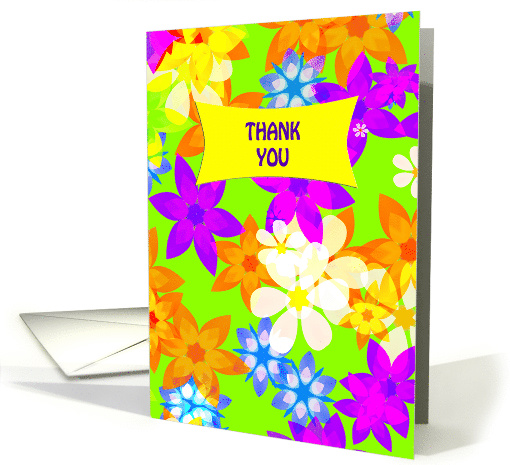 Thank You Fabulous Flowers card (921452)