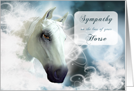 Sympathy on Loss of Horse with a Spirit Horse card