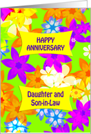 Daughter and Son-in-Law Anniversary Fabulous Flowers card