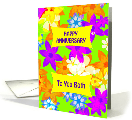 To You Both Anniversary Fabulous Flowers card (928060)