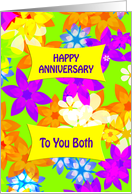 To You Both Anniversary Fabulous Flowers card