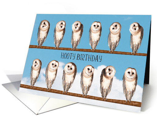 Curious Owls Birthday card (938287)