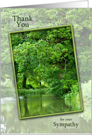 Thank You for Sympathy Tranquil River card