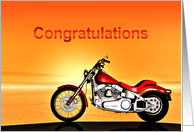 Congratulations on a New Motorbike card