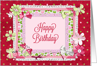 Birthday Patchwork Crafts card