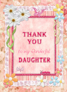 Thank you daughter,...