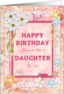 Like a Daughter Birthday Craft Look card