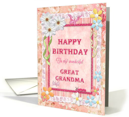 Great Grandma Birthday Craft Look card (944853)