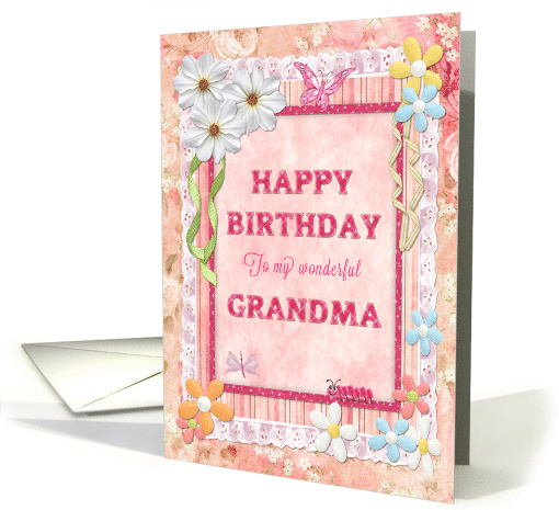 Grandma Birthday Craft Look card (944855)