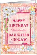 Daughter-in-Law, Birthday Craft Look card