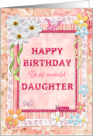 Daughter, Birthday Craft Look card