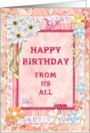 From Us All Birthday Crafted Look card