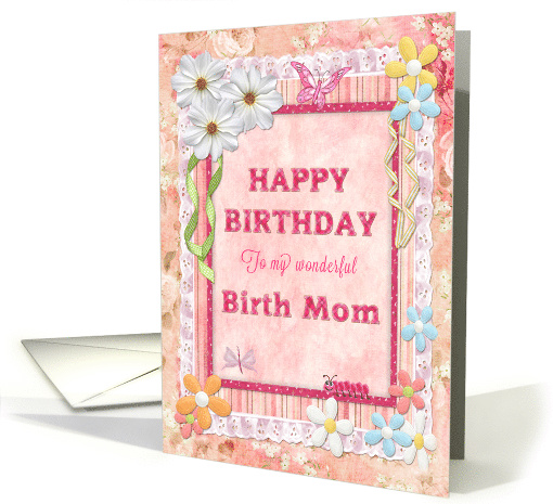 Birth Mom Birthday Craft Look card (944876)
