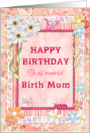 Birth Mom Birthday Craft Look card