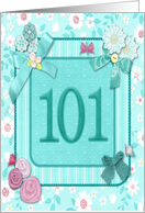 101st Birthday Crafted Look card