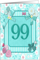 99th Birthday Crafted Look card