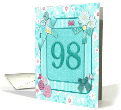 98th Birthday Crafted Look card (947360)